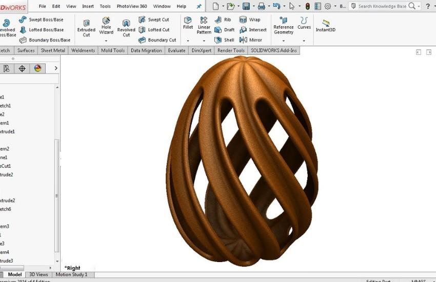 Surface Modelling using Solidworks