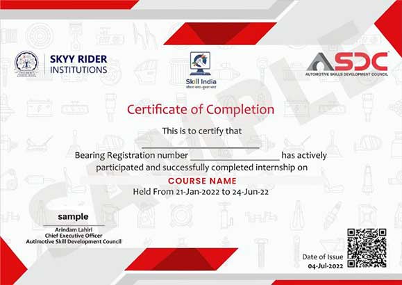 E&ICT Guwahati certificate