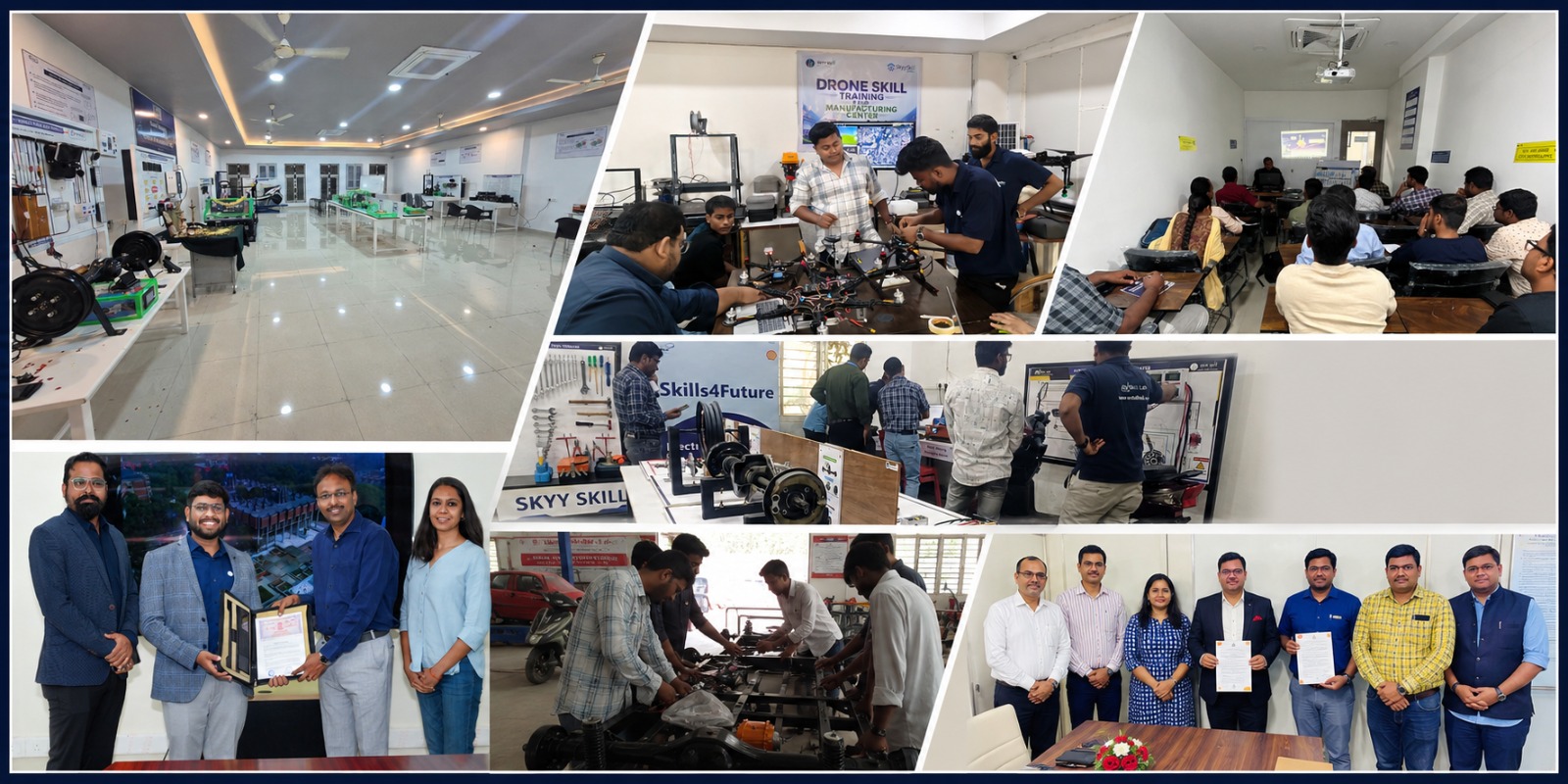 Student training in a SkyySkill future-tech lab